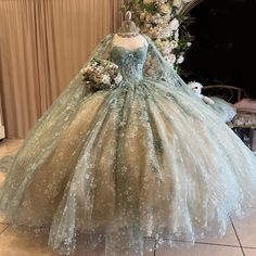 Shiny Quinceanera Dresses Ball Gown Lace Beading Tulle Backless Sweet 16 Dress | eBay Quinceanera Dresses With Cape, Princess Sweet 16, Debut Gowns, Sweet Sixteen Dresses, Princesa Tiana, Sweet 16 Dress, Lace Beading