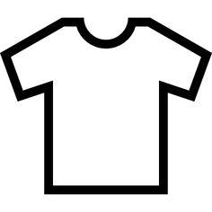 a black and white t - shirt icon on a white background with clippings