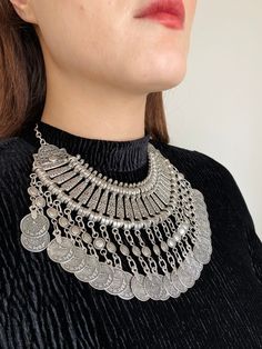 50% OFF ON 20 AND MORE ITEMS https://www.etsy.com/shop/MinozaAccessories?coupon=MNZ50 Order total Europe 50$ FREE SHİPPİNG Express Shipping 2-5 BUSSİNES DAYS Order total USA 35$ FREE SHİPPİNG fast shipping 3-6 BUSSİNES DAYS In order for the products to be used longer without losing their properties,should be avoided contact with perfume, water and liquid chemicals. All products in this collection have Nickel / Free features. It is an anti-allergic product. Product Size Information: Adjustable. Sent in box can be directly gifted. Ring : https://www.etsy.com/shop/MinozaAccessories?section_id=36808129 Body Necklace : https://www.etsy.com/shop/MinozaAccessories?section_id=37932770 Face Chain : https://www.etsy.com/shop/MinozaAccessories?section_id=38728936 Silver Boho Belt : https://www.etsy.c Handmade Metal Necklace For Festivals, Bohemian Metal Necklaces For Jewelry Making, Bohemian Choker Necklace With Boho Collar, Bohemian Boho Collar Choker Necklace, Handmade Metal Coin Necklace For Festival, Bohemian Boho Choker Necklace, Bohemian Round Metal Choker, Bohemian Metal Bib Necklace As A Gift, Metal Bohemian Bib Necklace As A Gift