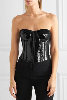 You can make a bustier like this one by Tom Ford, using the Esplanade Bra sewing pattern from Orange Lingerie #brasewingpattern #sewinginpsiration #sewingproject #sewingpattern Mesh Corset, Bra Sewing Pattern, Bra Sewing, Toms Shoes, Black Mesh, Lingerie, Bra, Sewing Patterns, Women's Top