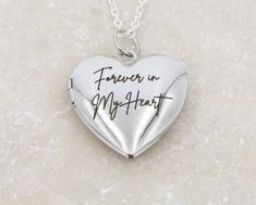 Custom locket heart necklace for mom or gift for wife - perfect Valentine's Day gift! Personalize heart locket with phrase, name, initials, short phrase, design - sky's the limit!  Yes, you can add photos easily to the inside. 100% Stainless Steel for No Tarnishing - upgrade Chain to Sterling Silver or 14K Gold/Rose Gold Filled in dropdown. We offer lots of fonts, chain lengths, and designs - see Photos for Options. More Lockets- https://www.etsy.com/shop/DistinctlyIvy?ref=l2-shopheader-name&sea Mother's Day Gift Open Heart Locket Necklace, Engraved Locket Necklace For Valentine's Day Keepsake, Engraved Heart Locket Necklace For Mother's Day, Engraved Locket Necklace For Mother's Day, Mother's Day Gift Locket Necklace With Engraving Option, Engraved Open Heart Locket Necklace For Mother's Day, Mother's Day Locket Charm Necklace, Mother's Day Engraved Open Heart Locket Necklace, Mother's Day Keepsake Locket Charm Necklace