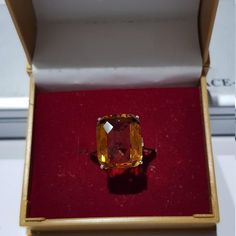 14k solid yellow gold natural cushion cut shaped citrine gemstone ring. 1. The weight of the natural citrine gemstone used in the ring =9.75 cts.2. The weight of the 14k solid yellow gold used in the ring =2.820 grms. The citrine is the birthstone for the people born in the month of November. The ring is absolutely gorgeous and unique. I have used all my skills and experience to manufacture this ring as beautiful as I can. I do hope my work will highly be appreciated. Thanks Citrine Fine Jewelry For Formal Occasions, Octagon Shaped Citrine Jewelry In Yellow Gold, Elegant Cushion Cut Citrine Jewelry, Formal Citrine Cushion Cut Ring, Formal Cushion Cut Citrine Ring, Formal Amber Ring Jewelry, Yellow Citrine Topaz Ring Rectangular Shape, Luxury Cushion Cut Citrine Jewelry, Citrine Cushion Cut Jewelry For Anniversary