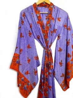 Silk Robe Kimono Sleeves,bridal Long Robe , Getting Ready Robe Below Knee Length Gown Long Dressing Gown Long Sleeve Wedding Robe - Etsy Bohemian Saree-style Wedding Gown, Bohemian Long Wedding Robe, Long Fitted Kimono For Wedding, Bohemian Wedding Robe With Kimono Sleeves, Vintage Silk Kimono For Wedding, Bohemian Long Kimono For Weddings, Bohemian Silk Kimono For Wedding, Silk Kimono For Wedding And Festive Occasions, Bohemian Floor-length Wedding Kimono