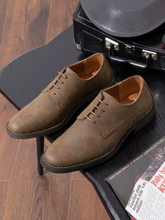 ●DECENT:Suitable for formal, office,wedding ,party ,jeans,and other occasions.●CLASSIC:Synthetic leather and neat stitching make these Brogue men dress shoes.●ANTI-SKID:Comfortable laxted insole and rubber outsole provide good grip for long walk.●BREATHABLE:The well-made lining and perforations at shoes vamp keep your feet cool and odor free all day.●GOOD FIT:Using standard US size and adjustable laces make this plain toe dress shoe easy to put on and take off.SELECTSHOES Men's Wingtip Lace-Up F Brogues Men, Casual Dress Shoes, Derby Shoes, Good Grips, Kids Beachwear, Suede Leather, Derby, Women Clothes Sale, The Well