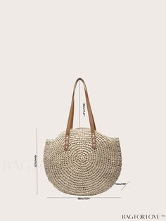 BagForLove - Stylish Straw Beach Bag with Hollow-Out Design, Large Capacity Shoulder Bag for a Minimalist Look Product Description Color Beige Strap Type Double Handle Bag Size Large Pattern Type Plain Style Vacation Type Straw Bag Closure Type Zipper Features Lightweight Material Paper Composition 100% Polyester Size Chart INCH CM Bag Length Bag Width Bag Height Handle Height 15.7 inch 3.9 inch 16.5 inch 9.1 inch Bag Length Bag Width Bag Height Handle Height 40 cm 10 cm 42 cm 23 cm Details Pictures Similar Products h2 { text-align: center; } /* æ¢è¡ */ li{ white-space: normal; word-break: break-all; word-wrap: break-word; } .red-box { width: 100%; display: flex; flex-direction: row; flex-wrap: wrap; justify-content: center; } .red-box > div { width: 190px; height: 250px; margin: 10px; } Casual Crochet Travel Bag With Adjustable Strap, Trendy Lightweight Straw Bag For Daily Use, Trendy Lightweight Straw Bag, Large Capacity Beige Hobo Bag For Vacation, Large Capacity Bucket Shape Hobo Bag For Travel, Casual Large Capacity Handheld Beach Bag, Eco-friendly Large Capacity Hobo Bag For Vacation, Casual Handheld Large Capacity Beach Bag, Casual Beach Bag With Large Capacity For Daily Use