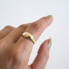 14k Solid Gold Dome Ring Wear on it's own as a statement or stack it with your other rings. Built to last a lifetime and more. Handmade in California. Worn everywhere. Material: Solid 14k Gold Width: 8mm wise on the top and 2mm wide on the shank Heirloom 14k Gold Wide Band Ring, Gold Thick Band Promise Ring, Gold Wide Band Ring For Promise, Heirloom 14k Gold Wedding Band Thick Shape, Fine Jewelry Engraved Wide Band Wedding Ring, Minimalist Engraved Wedding Ring With Wide Band, Stackable Wide Band Wedding Jewelry, Stackable Signet Ring With Round Band For Wedding, Stackable Open Band Ring For Anniversary