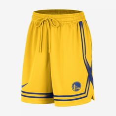 Show support for the Warriors in shorts designed to let you move. Wider through the legs and hips, these sweat-wicking shorts feature a secure and adjustable waistband and an optimal inseam length. Nike Sporty Short Leg Athletic Shorts, Nike Functional Go-dry Shorts, Yellow Athletic Shorts With Built-in Shorts For Workout, Breathable Nike Athleisure Shorts, Nike Breathable Athleisure Shorts, Nike Functional Breathable Shorts, Nike Gym Shorts With Elastic Waistband, Nike Moisture-wicking Sporty Shorts, Nike Sporty Training Shorts