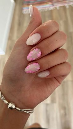 Aesthetic Nail Designs Almond, Pastel Winter Nails, Tropical Almond Nails, Nail Inspo Round, Aruba Nails, Spring Nails Ideas, Bright Nail Designs, Simple Acrylic Nails