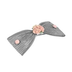 This unique silver tone pink porcelain flower mesh bow hair barrette is the perfect modern hair accessory. This unique silver tone pink porcelain flower mesh bow hair barrette is the perfect modern hair accessory. Width: 3 in. Metal: alloy Plating: silver tone Finish: polished Not appropriate for children 14 years old and younger. Size: One Size. Gender: female. Age Group: adult. Coquette Hair, Pink Porcelain, Mesh Bows, 1928 Jewelry, Porcelain Roses, Porcelain Flowers, Hair Stuff, Bow Hair, Rose Earrings