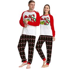 Celebrate the holiday season with a touch of whimsy in The Christmas Grinch Printed Family Matching Pajama Set. Adorned with playful Grinch prints, these coordinated pajamas bring festive cheer to your family gatherings. Create lasting memories, stay cozy, and let your family's holiday spirit shine with these fun and festive pajama sets. Specifications: Material: Polyester Collar: Round-Neck Length: Ankle-Length Pants Pattern Type: Print Sleeve Length: Full Item Type: Pajamas Grinch Pattern, Matching Pajama Set, Der Grinch, Comfy Pajama, Matching Pajama, Family Pajama Sets, Christmas Grinch, Pajamas Comfy, Family Christmas Pajamas