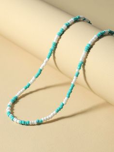 Color: Multicolor Gender: Women Material: Plastic Type: Chain Chockers Style: Fashionable Product Measurements in cm : Size Circumference one-size 39-46 Casual Turquoise Beaded Necklaces With Colorful Beads, Casual Turquoise Beaded Necklace With Colorful Beads, Casual Turquoise Beaded Necklaces, Casual Turquoise Beaded Necklace, Trendy Turquoise Beaded Necklaces With Round Beads, Trendy Beaded Necklace With Colorful Turquoise Beads, Trendy Turquoise Round Beaded Necklace, Trendy Turquoise Beaded Necklace, Trendy Turquoise Beaded Necklaces