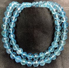 GEMSTONE --- SKY BLUE TOPAZ SHAPE --- ROUND (FACETED SIZE --- 6-7.MM LENGTH --- 18 INCH QUALITY --- TOP BEAUTIFUL TOPAZ ROUND BEADS FOR JEWELRY MAKING AND GIFT FOR ANYONE. If you have any questions about this item please contact me I will get back to you as soon as. We accept bulk or wholesale orders for any gemstone which you'll get best wholesale prices! Hence you can contact me with your requirement of bulk or wholesale order. I'll be happy to fulfill your order. Imperial Topaz, Aquamarine Beads, Beads Wholesale, Topaz Necklace, Aquamarine Jewelry, Sky Blue Topaz, Teardrop Beads, Beads For Jewelry Making, Beads For Jewelry