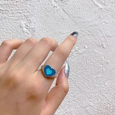 Zelda Heart Ring – Sour Puff Shop Zelda Heart, Blueberry Delight, Love Heart Ring, Heart Rings, Punk Nails, Layered Choker Necklace, Big Pearl, Vintage Cowgirl, Chunky Rings