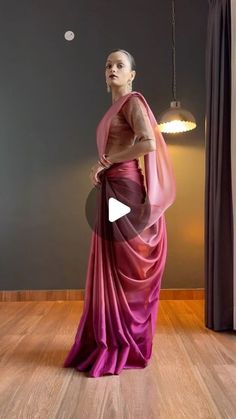 Infinity Saree Drape, Infinity Drape Saree, Saree Drape, Saree Draping Styles, Saree Style, Drape Saree, Durga Puja, Saree Styles