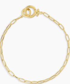 Both timeless and modern, the chain link Parker Mini Bracelet is perfect for stacking with other bracelets. If you love a coordinated look, pair your bracelet with other designs from the Parker Collection. Total length 7 1/8" Chain links measure 1/8" by 1/4" Hinge closure measures 5/16" Available in 18k gold plated brass Avoid contact with anything containing derivatives of alcohol Modern Adjustable Chain Link Bracelet, Chic Metal Paperclip Chain Bracelet, Chic Metal Paperclip Bracelet, Chic Link Chain Bracelet With Adjustable Chain, Chic Metal Paperclip Bracelet With Adjustable Chain, Chic Adjustable Paperclip Link Bracelet, Classic Link Chain Charm Bracelet, Everyday Gold-tone Paperclip Bracelet With Cable Chain, Classic Chain Link Charm Bracelet