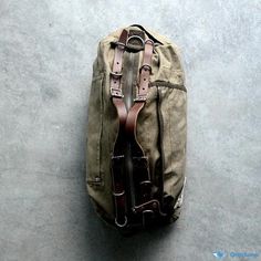 OrcaJump - Vintage Collection: Cotton Canvas Military Duffle Bag Vintage Collection, Cotton Canvas, Duffle Bag, Canvas