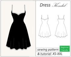 the sewing pattern for this dress is easy to sew