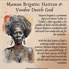 All Things Witchy, Mama Brigitte, Ifa Spirituality, African Witch, Dark Goddesses, Spiritual Herbs, Yoruba Orishas, Celtic Deities, Hoodoo Magic