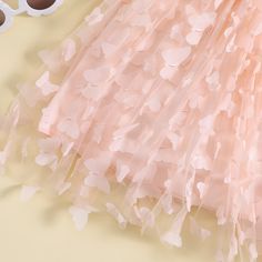 This stunningly simple tulle dress is adorned with 3D-stitched butterflies that will have your little one feeling like a fairy as she flutters around in her own magic. Baby Girls Dress, Sunflower Dress, 3d Butterfly, Sling Dress, Pink Kids, Toddler Kids, Sweet Dress, Butterfly Design