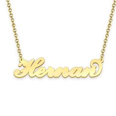 Hernan name necklace Gold Custom Necklace, Personalized Gifts For Her 
								Add something extra special to your jewelry box with Name Necklace Official engravable necklaces.
								The Hernan's 14k gold name necklace is best gifts for Hernan. Name Necklace Official provides affordable engravable jewelry that won't 
								break the bank. In addition, these pieces make for very thoughtful and appreciated gifts for friends and family. 
								And whether valentine's day gifts, mother's day g Rose Gold Name Necklace For Anniversary, Nameplate Necklace For Anniversary, Yellow Gold Name Necklace For Anniversary, Nameplate Necklace For Anniversary Gift, 14k Gold Custom Name Necklace For Anniversary, Gold Custom Name Necklace For Anniversary, Custom Name Gold Necklace For Anniversary, Custom Name 14k Gold Necklace For Anniversary, Anniversary Gift Nameplate Necklace