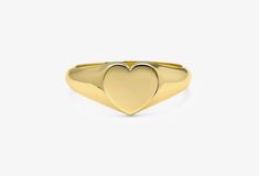 Solid Gold Heart Signet Ring / 14k Gold Personalized Jewelry / Engravable / Gold Heart Ring / Pinky Signet Ring / White Gold, Rose Gold / We can Engrave almost anything like Initials, Zodiac signs, Heart, Star you name it. It is a cool signet ring Dimensions of Heart: 7 x 7.5 mm Size of Band: 2.0 mm Available 14k Gold (also 18k upon request) Worldwide DHL shipping is now available 1-3 business days If you choose standard USPS shipping, it will take approximately 10-21 business days Made of solid Classic Oval Heart Ring For Valentine's Day, Classic Heart Ring With Polished Finish, Heart Cut Signet Ring For Anniversary On Valentine's Day, Yellow Gold Oval Heart Ring For Valentine's Day, Classic Heart Ring Stamped 14k, Classic Heart Cut Signet Ring For Valentine's Day, Valentine's Day 14k Gold Heart Signet Ring, Valentine's Day Heart-shaped 14k Gold Signet Ring, Classic 14k Gold Heart Ring For Valentine's Day