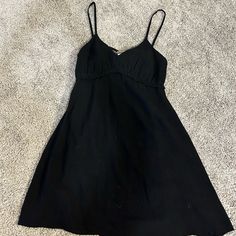 Speechless Spaghetti Strap Dress With A Cute Tie In The Back! Brand New Never Been Worn Cheap Spaghetti Strap Sleep Dress, Cheap Black Spaghetti Strap Dress, Black Mini Dress With Spaghetti Straps And Tie Back, Black Mini Dress With Adjustable Spaghetti Straps, Black Spaghetti Strap Bedtime Dress, Black Summer Dress, Summer Black Dress, Spaghetti Strap Dress, Dresses Black