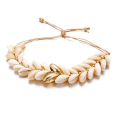 Rope Friendship Summer Gift Puka Sea Shell Bracelet Summer Beach Jewelry, Style Africain, Free Spirit Style, Beach Bracelets, Shell Bracelet, Cowrie Shell, Summer Gift, Boho Summer, Beach Jewelry