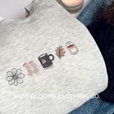 Cozy Vibes Embroidered Fall Sweatshirt Hygge Autumn Sweatshirt All Things Cozy Sweater Weather Crewneck - Etsy Cozy Embroidery, Hygge Autumn, Fall Sweater, Holiday Sweatshirt, Cozy Vibes, Embroidered Clothes, Fall Sweatshirt, Cozy Sweater, Embroidered Sweatshirts