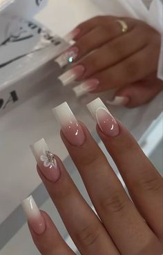 Girly Acrylic Nails, Her Nails, Simple Acrylic Nails, Classy Acrylic Nails, Bling Acrylic Nails, Acrylic Nails Coffin Short, Short Acrylic Nails Designs