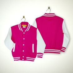 Kids Sweatshirt Varsity Jacket. Soft cotton blend brushback sweatshirt fleece Baseball jacket CONTENT & CARE Content: 80% Cotton 20% Polyester sweatshirt fleece Care instructions: Machine wash at 30 degrees, dry flat, do not tumble dry SIZING Size guide listed in pictures. Recommend following height when selecting size. Here is a link to our online size guide: https://thelettermanco.com/collections/size-guide White Long Sleeve College Sweatshirt, White Long Sleeve Sweatshirt For College, White Fleece Sweatshirt For College, Fleece Long Sleeve Track Jacket, Long Sleeve Fleece Track Jacket, Sporty Long Sleeve Fleece Jacket, Sporty Long-sleeved Fleece Jacket, Cotton Long Sleeve Varsity Jacket For Sports, Winter Cotton Varsity Jacket With Crew Neck