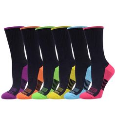 PRICES MAY VARY. 👍PERFECT GIFT:On any holiday or birthday,These crew socks women can be a perfect gift given to a wife,mother, family members,friends and anyone you love.Our cushioned socks women comes in different colours,which enables you in choosing according to your taste and style,various athletic socks women can easily follow your daily collocation. 👍BEST IN QUALITY:We stand by premium quality material used in the socks makes it durable and long lasting.We guarantee you will love our wom Non-slip Winter Sporty Socks, Winter Sports Anti-odor Socks, Non-slip Sporty Winter Socks, Sporty Non-slip Winter Socks, Anti-odor Sports Socks For Winter, Sporty Anti-odor Winter Socks, Multicolor Breathable Sporty Socks, Sporty Knee-high Socks For Winter Sports, Black Non-slip Socks For Sports Events