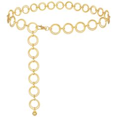 PRICES MAY VARY. Adjustable Circle Chain Belt: Composed of metal o rings for the whole belt, you can fix this gold circle belt anywhere you want to show different look; Available in three sizes: S for waist up to 29", M for waist up to 37", L for waist up to 45" Premium Metal Belt Chain: Crafted from quality metal alloy with micro spiral pattern, our metal chain belt looks more sparkling to ensure trendy style while keeps wear resistant for long time using Easy to Use: The classic lobster claw b Cheap Chain Link Waist Chain For Party, Cheap Silver Chain Metal Belt, Waist Chain Belts & Suspenders, Gold Chains For Pants, 2 In 1 Waist Belt Gold, Gold Belts For Dresses Gowns, Metal Hoop Belt, Gold Chain Belt Plus Size, Gucci Belly Chain