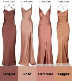 how to style bridesmaids bridesmaids style dress best way to style wedding colours best color trends Bridesmaid Dress Color Schemes, Peach Bridesmaid, Peach Bridesmaid Dresses, Brown Bridesmaid Dresses, Rust Bridesmaid Dress, Neutral Bridesmaid Dresses, Fall Bridesmaids, Dress Bridesmaids, Dress Date