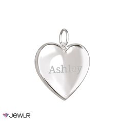 Beautiful and classic, this heart locket charm features places for two photos and a snap-clasp closure. Personalize yours with meaningful engravings and upload your photos to be printed and inserted, or add your own at home. This keepsake charm is available in sterling silver, 18K gold-plated silver, and 10K white or yellow gold and fits our fine-link chains or one of your own.

We will print your photos on your choice of photo-quality paper or sterling silver metal, cut them to fit, and careful Personalized Heart Cut Jewelry Keepsake, Personalized Heart Cut Jewelry For Keepsake, Personalized Charms For Anniversary And Valentine's Day, Engraved Heart Pendant Jewelry Keepsake, Engraved Heart Pendant Jewelry For Keepsake, Heart Pendant Jewelry With Engraving For Keepsake, Personalized Heart Necklace With Engraving Option, Personalized Silver Heart Necklace For Memorial, Elegant Engraved Heart Pendant Charms