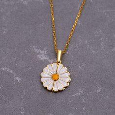 14K Gold Personalized Daisy Name Necklace, Dainty Custom Daisy Pendant, Monogram Name Jewelry, Valentine's Day Gift,unique Gift for Mom PDN1 - Etsy White Pendant Charm Necklace For Birthday, Handmade White Charm Necklaces For Birthday Gift, Dainty White Charm Necklace For Birthday Gift, Dainty White Charm Necklaces For Birthday Gift, Handmade White Charm Necklace For Mother's Day, White Handmade Charm Necklace For Mother's Day, Handmade White Charm Necklaces For Mother's Day, White Flower Charm Jewelry For Birthday Gift, Handmade White Necklace For Mother's Day