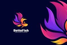 the logo for bettafish, an awesome and colorful fish that can be used to create