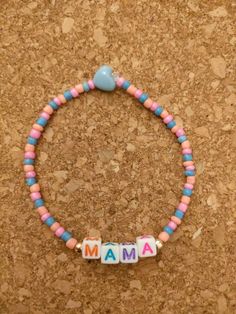 New square multi colour beaded Mama bracelet with pastel beads Mama Bracelet, Pastel Beads, 25 May, Square Bead, May 2024, Beauty Book, United Kingdom, Jewelry Bracelets, Etsy Accessories