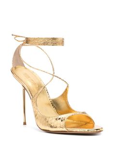 Paris Texas 115mm Leather Sandals - Farfetch Texas Gold, Tone Calves, Sandals Gold, Paris Texas, Versace Outfit, Iconic Bags, Gold Heels, Boots And Sneakers, Flat Boots