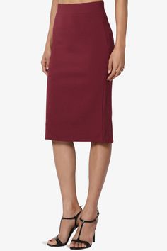 Office Ponte Stretch Knit Elastic High Waist Knee Pencil Midi Skirt – TheMogan Midi Pencil Skirt For Date Night In Fall, Fall Midi Pencil Skirt For Date Night, Chic Midi Pencil Skirt For Date Night, Stretch Midi Pencil Skirt For Date Night, Relaxed Knee-length Skirt For Date Night, Knee-length Lined Pencil Skirt For Date Night, Chic Pencil Skirt For Date Night, Elegant Fall Office Skirt, Elegant Midi Pencil Skirt For Date Night