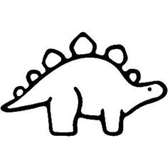 a drawing of a dinosaur with spikes on it's head and tail, in black and white