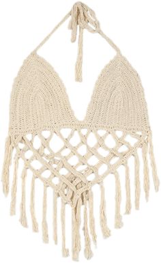 Get the beach party vibes with this free-spirited bohemian crochet top, this one with corset fringes.  The delicate handmade crochet looks very tender and attractive. #tlb #Sleeveless #CrochetClothing #vacationclothing #beachwrap #bohemianfashion #Handmade #BohemianBralette #Crochettop #Cottontop Hippie Crochet Top For Beach Season, Crochet Lace Top For Festival Beachwear, Bohemian Crochet Lace Top For Beach Party, Bohemian Crochet Top For Summer Music Festival, Beachwear Lace Crochet Top For Festival, Festival Lace Crochet Top Beachwear, Beachy Crochet Top For Festival, Bohemian Crochet Top For Beach Party, Festival Beachwear Crochet Lace Top