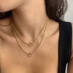 Locked in the Loop Necklace – EVRYJEWELS Rich Necklace, Gold Inspo, Loop Necklace, Fun Clothes, Sassy Girl, Jewel Necklace, Dope Jewelry, Jewelry Lookbook, Trendy Necklaces