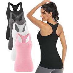 Women's Sports Racerback Exercise Shirt Fitness Tank Top, Outdoor Clothing Brands, Packing Clothes, Modal Fabric, Muscle Tank Tops, Sport Tank Tops, Neck Label, Women's Sports, Womens Workout Outfits