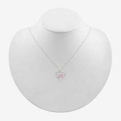 Diamond Clarity: I3Jewelry Closure: Spring Ring ClaspSetting: ProngShape: HeartStone Cut: RoundStone Millimeter Measurement: 4.4 Mm LengthDiamond Color: JMetal Color: WhiteChain Length: 18 InchChain Width: .7 MillimetersPendant Length: 25.7mmPendant Width: 17.6mmRounded Carat Weight: Less Than 1/10 Ct.t.wChain Construction: RopeCare: Wipe CleanStone Type: 1 Lab Created Sapphire, 10 Natural DiamondAuthenticity: Lab Created StoneMetal: Sterling SilverNecklace Type: Pendant NecklacesPendant & Charm Cubic Zirconia Heart Necklace With Gemstone, Cubic Zirconia Gemstone Heart Pendant Necklace, Cubic Zirconia Heart Cut Birthstone Jewelry, Heart-shaped Birthstone Necklace In Cubic Zirconia, Heart Cut Gemstone Jewelry For Mother's Day, Heart-shaped Cubic Zirconia Birthstone Necklace, Mother's Day Gemstone Heart Cut Jewelry, Mother's Day Heart Cut Gemstone Jewelry, Cubic Zirconia Heart Cut Birthstone Necklaces