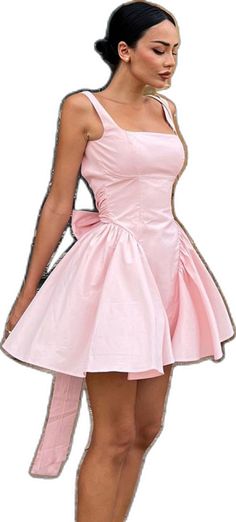 Flirty A-line Corset Dress For Party, Feminine Fit And Flare Prom Mini Dress, Feminine Fit And Flare Mini Dress For Prom, Summer A-line Corset Dress For Prom, Flirty A-line Dress For Prom, A-line Mini Dress With Bow For Prom, Feminine Party Mini Dress With Pleated Bodice, Feminine Mini Dress With Pleated Bodice For Party, Flirty A-line Dress With Ruched Bodice