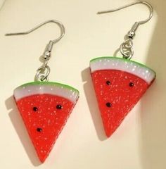 Trendy Summer Earrings As Gift, Trendy Summer Earrings For Gifts, Trendy Summer Earrings For Gift, Trendy Summer Earrings As A Gift, Cute Summer Vacation Jewelry, Casual Summer Party Earrings, Casual Red Party Earrings, Casual Red Earrings For Party, Trendy Summer Nickel-free Earrings