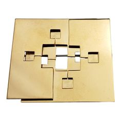 Vintage Trudel 18 Karat Yellow Gold Modernist Geometric Brooch-  This elegant Modernist brooch is crafted in meticulously detailed 18K yellow gold for Trudel by Kurt Aepli, a master Swiss designer and goldsmith.  Size: 37 mm x 41 mm  Weight: 12.2 dwt./ 18.9 gr.  Hallmark:  750 TRUDEL  Very good condition, professionally polished.  Will come packaged in a gift box or pouch (when possible) and will be shipped U.S. Priority Mail Insured. Geometric Brooch, Chanel Flower, Gold Brooches, Pearl Brooch, Vintage Brooches, Priority Mail, Hallmark, Gift Box, Pouch