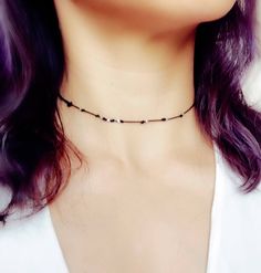 "Stylish and effortless 0.5mm black leather cord choker or bracelet. It is very comfortable and stand out! ** This one available in bracelet too ** If you don't like use animal product, you can choose Wax cotton thread such as photo 5 and 7. Just leave a massage when check out. Each necklace is around 22\" and have double knot you can adjust the length. But if you need longer or shorter, please convo me. The length of this necklace is designed to fit as a short or choker necklace, the exact fit Adjustable Delicate Jewelry For Festivals, Delicate Adjustable Jewelry For Festivals, Adjustable Cord Choker For Festivals, Minimalist Choker Jewelry With Adjustable Length, Minimalist Adjustable Choker Jewelry, Minimalist Adjustable Choker Necklace, Delicate Adjustable Everyday Choker, Festival Jewelry Choker With Adjustable Cord, Festival Choker Jewelry With Adjustable Cord