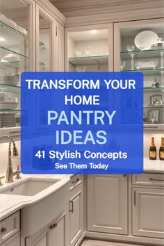 Butler’s pantry Butlers Pantry Ideas, Dream Pantry, Perfect Pantry, Butler’s Pantry, Pantry Ideas, Sleek Storage, Butler's Pantry, Construction Cost, Wine Storage