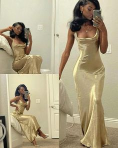 Long Dresses Poses, Backless Evening Dress, 파티 드레스, Floor Length Prom Dresses, Prom Outfits, Nature Tattoos